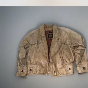 Men's Tan Leather Jacket